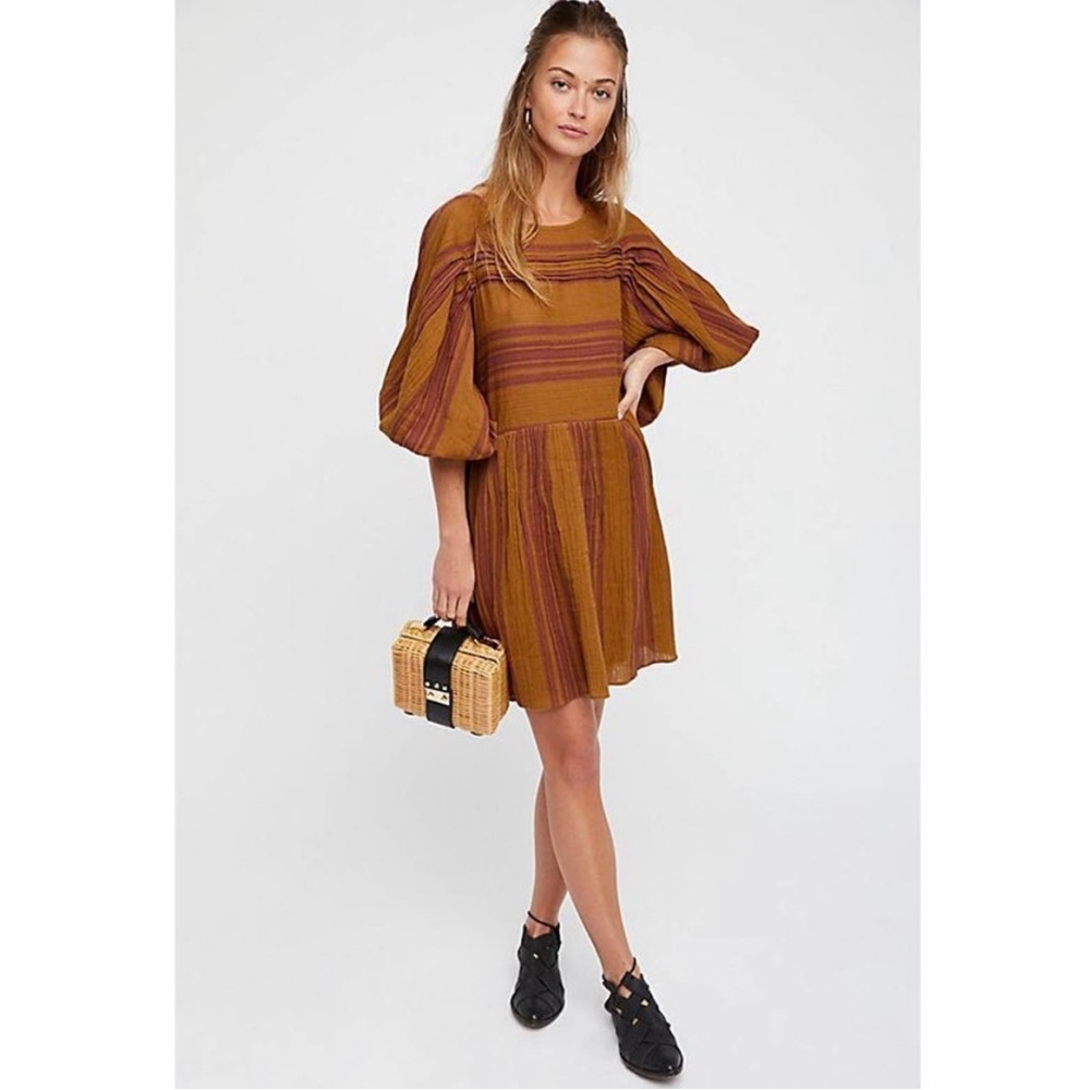 NWOT FREE PEOPLE LILLY STRIPE MINI
DRESS sz S - Picture 2 of 6